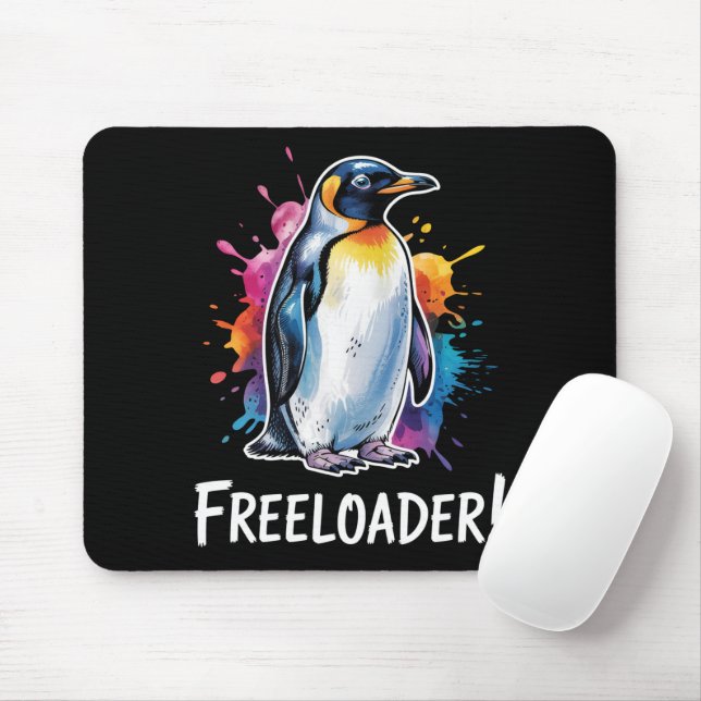 Mousepad Pinguim Parasita Resiste Política (Com mouse)