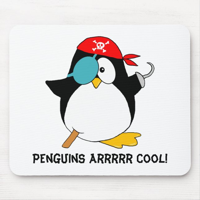 Mousepad Pinguim Pirata Legal (Frente)