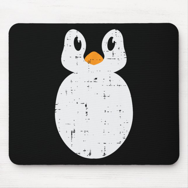 Mousepad Pinguim Rosto Figurino Homens Bichinhos Mulheres G (Frente)
