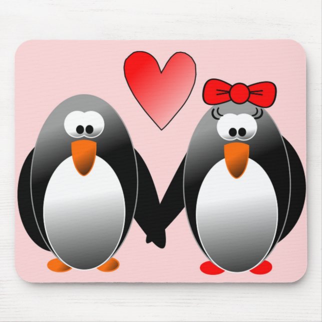 MOUSEPAD PINGUINS APAIXONADOS (Frente)
