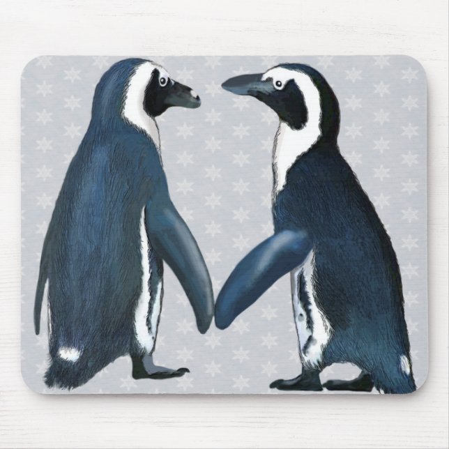 Mousepad Pinguins Apaixonados (Frente)