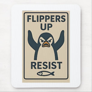 Mousepad Pinguins contra Tarifas Anti Trump Garden Flag