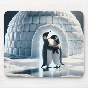 Mousepad Pinguins Dançando Lentamente Por Igloo