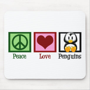Mousepad Pinguins de Amor pela Paz