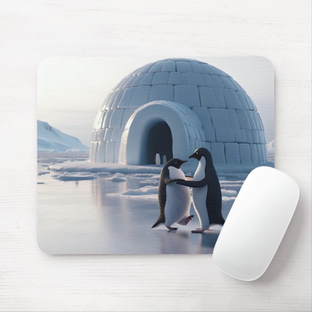 Mousepad Pinguins de dança lenta (Com mouse)