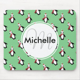 Mousepad Pinguins de Natal Bonitos