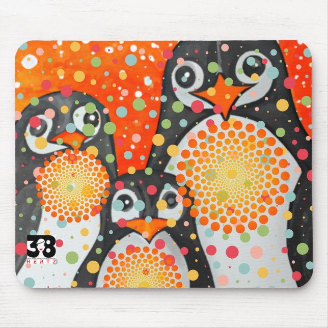 Mousepad Pinguins Fantásticos (Frente)