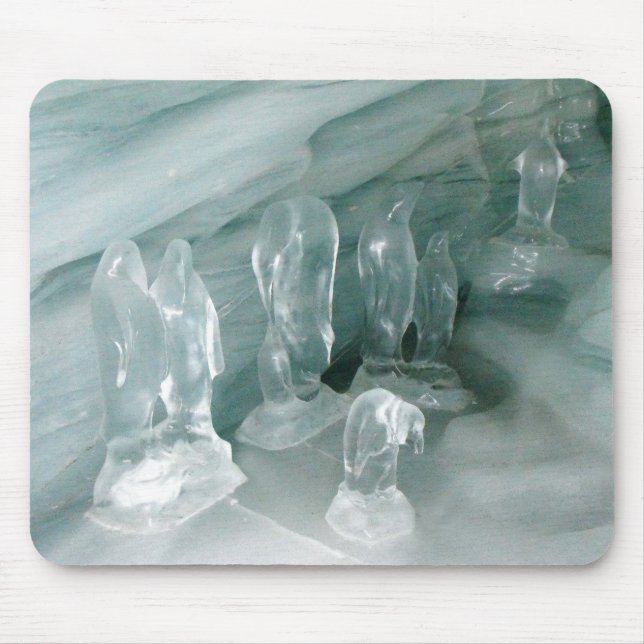 Mousepad Pinguins no gelo (Frente)