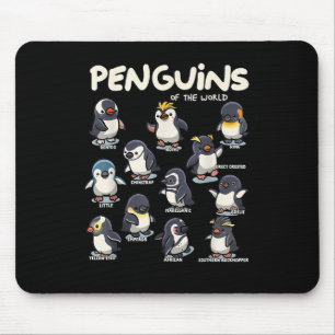 Mousepad Pinguins Pinguins Animais do Amor aos Pinguins
