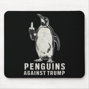 Mousepad Pinguins Viram o Dedo do Meio Contra