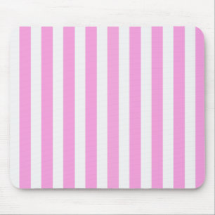 Mousepad Pink and white candy stripes