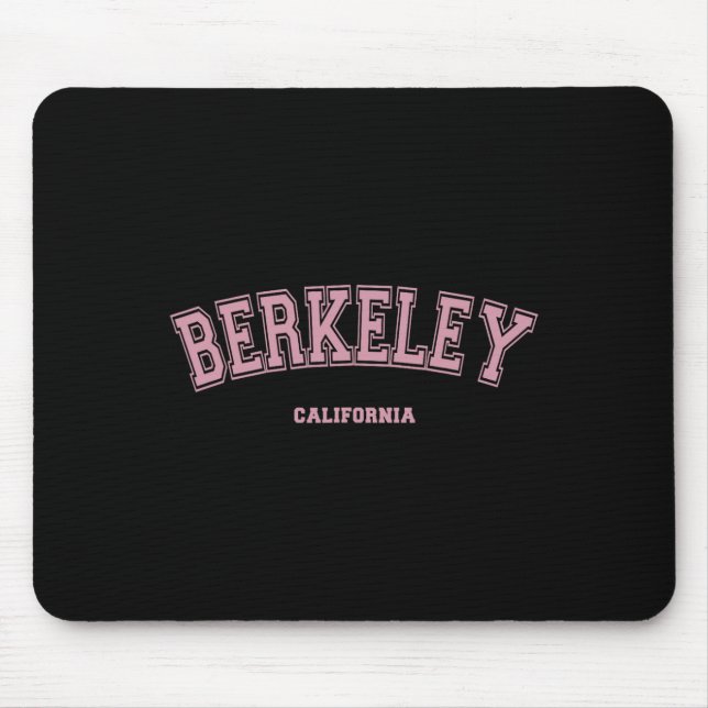 Mousepad Pink Berkeley California Ca Varsity Style On Berke (Frente)