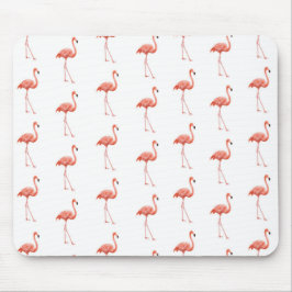 Mousepad Pink Flamingo Patterno Feminino