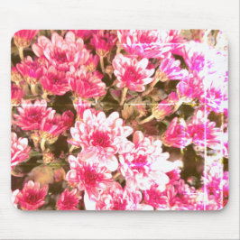 Mousepad Pink Floral Bloom Pattern – Soft Botanical Design