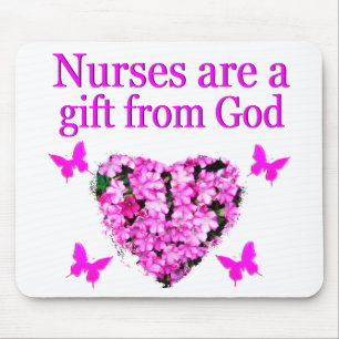 MOUSEPAD PINK FLORTIAN NURSE DESIGN