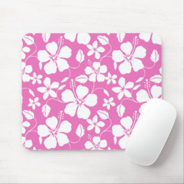MOUSEPAD PINK HAWAIIAN HULA (HIBISCUS)