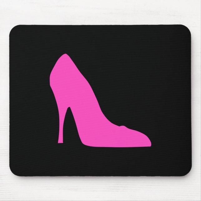 Mousepad Pink Heat em preto (Frente)