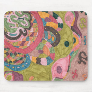Mousepad "Pink Mood" Abstrato Art