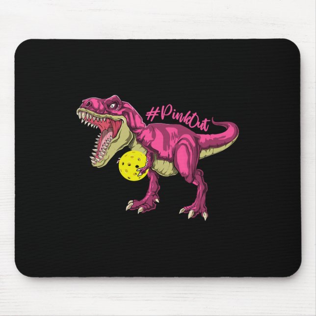 Mousepad Pink Out T Rex E Picklebyll Byll Byll Invocam Canc (Frente)