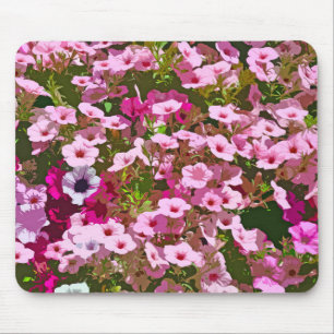 Mousepad Pink petunia flowers