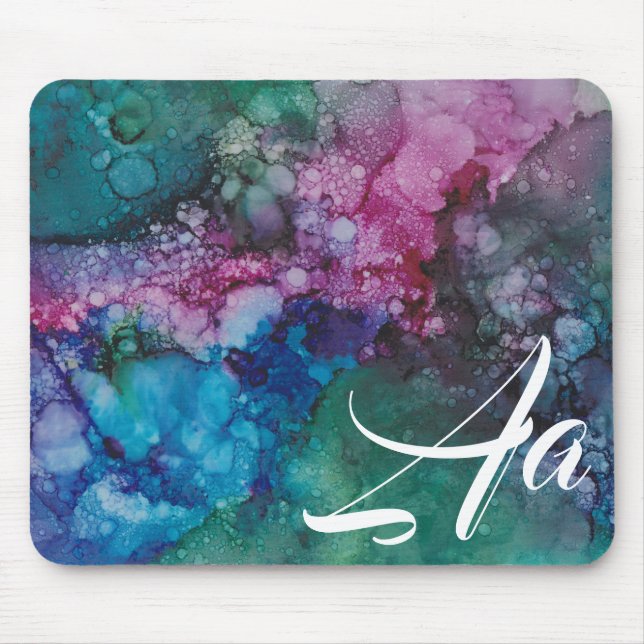 Mousepad "Pinks & Blue Inkblot" (Frente)