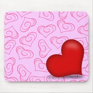 Mousepad Pinky Love (Solid Heart)