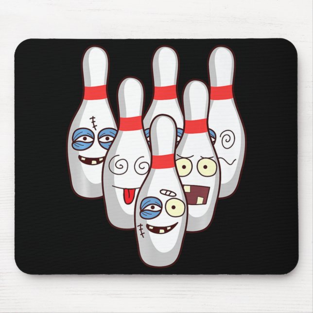 Mousepad Pinos De Boliche Em Pata Cortada Tocando Tea G (Frente)