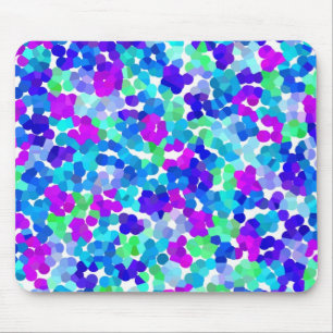 Mousepad Pinos violetas do aqua azul-cúmulo