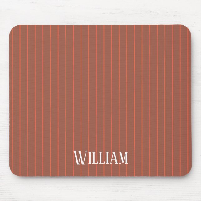 Mousepad Pinstripes laranja (Frente)