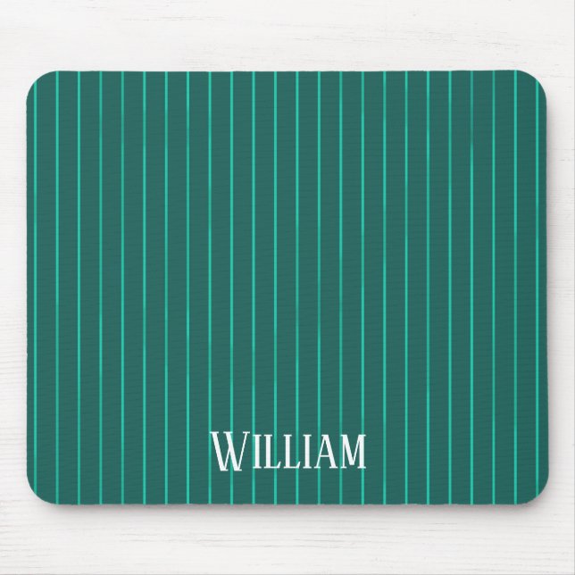 Mousepad Pinstripes teais (Frente)