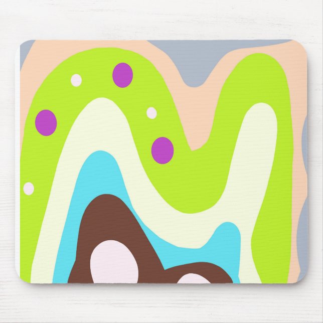 Mousepad Pintado abstrado (Frente)