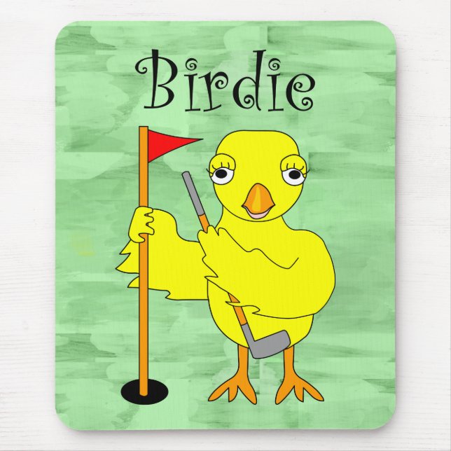 Mousepad Pintinho Birdie Golfer (Frente)