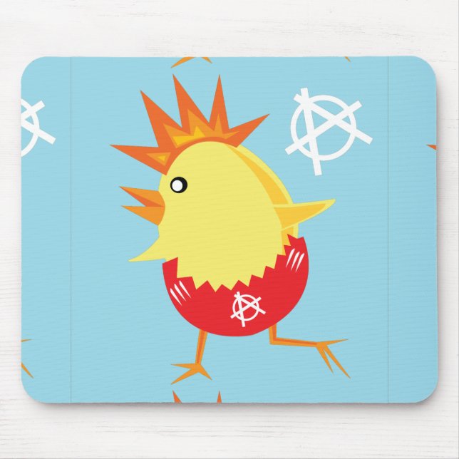 Mousepad pintinho de anarquia punk (Frente)