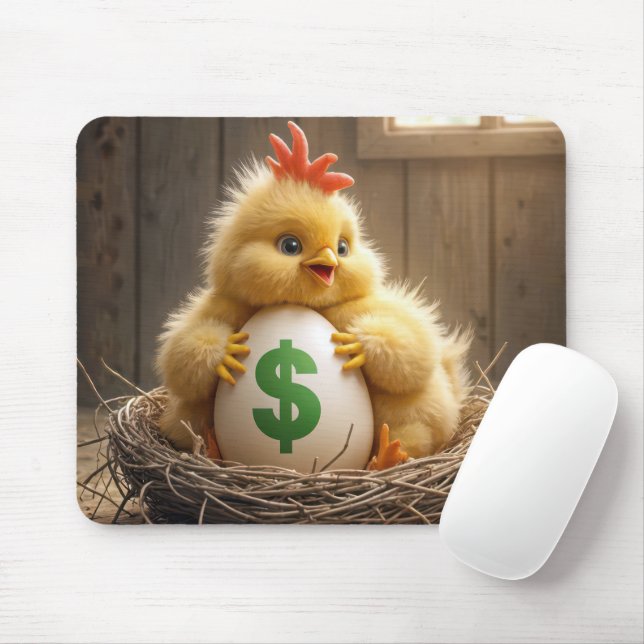 Mousepad Pintinho De Bebê Com Ovo Caro (Com mouse)