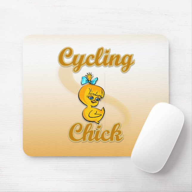 Mousepad Pintinho de ciclismo (Com mouse)