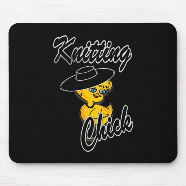 Mousepad Pintinho de tricô 4 (Frente)