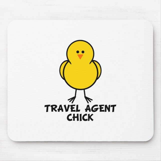 Mousepad Pintinho do agente de viagens (Frente)