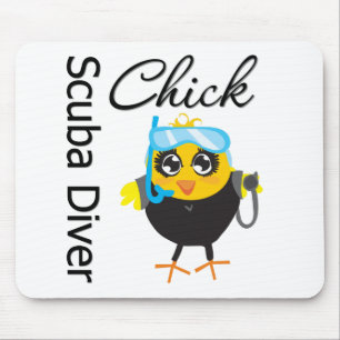 Mousepad Pintinho do mergulhador de mergulhador