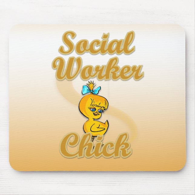 Mousepad Pintinho do trabalhador social (Frente)