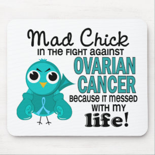 Mousepad Pintinho louco 2 meu câncer de ovário da vida