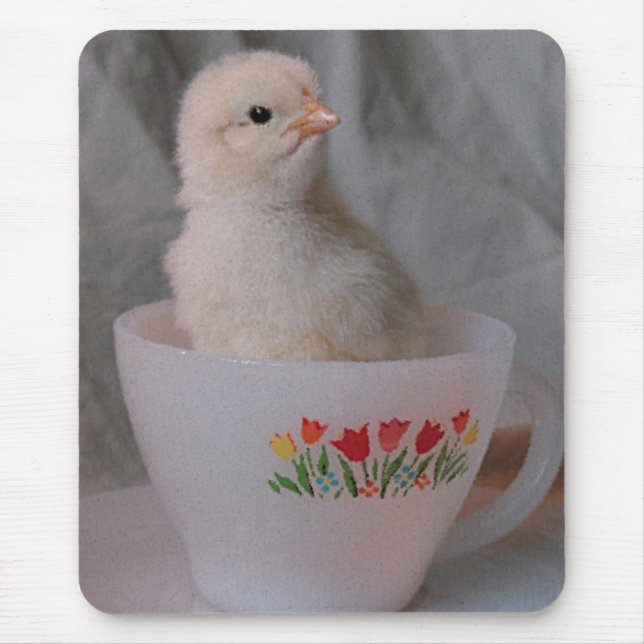Mousepad Pintinho no Vintage Teacup (Frente)