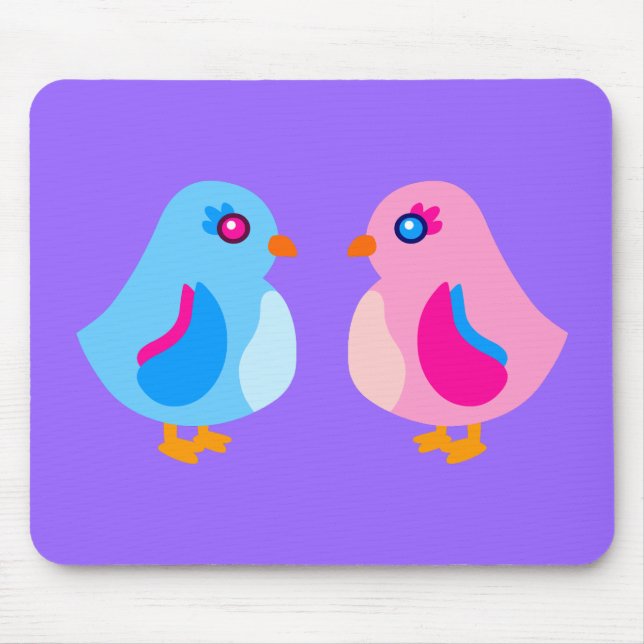 Mousepad Pintinhos de arte (Frente)
