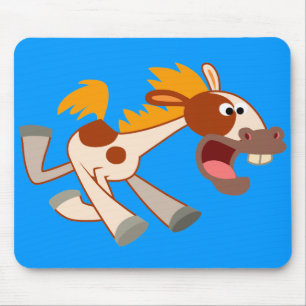 Mousepad Pinto Cavalo de Cartoon Livremente