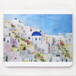 Mousepad Pintura a Grécia do mar Egeu