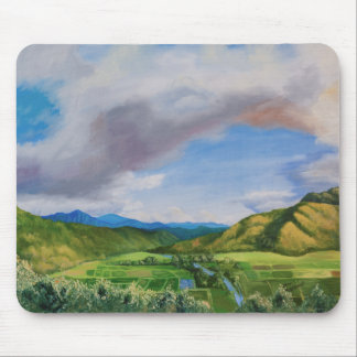 Mousepad Pintura a óleo do Havaí no Vale do Hanalei