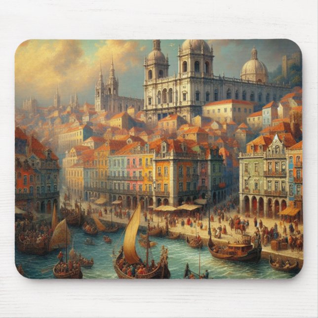 Mousepad Pintura a óleo do Renascimento (Frente)
