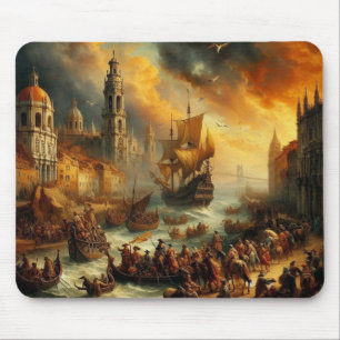 Mousepad Pintura a óleo do Renascimento