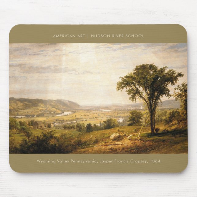 Mousepad Pintura Americana de Arte no Wyoming Valley (Frente)