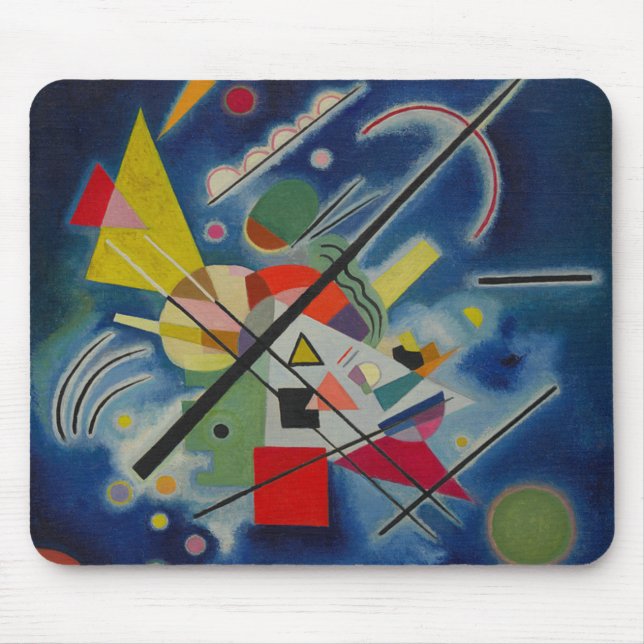 Mousepad Pintura azul de Kandinsky (Frente)