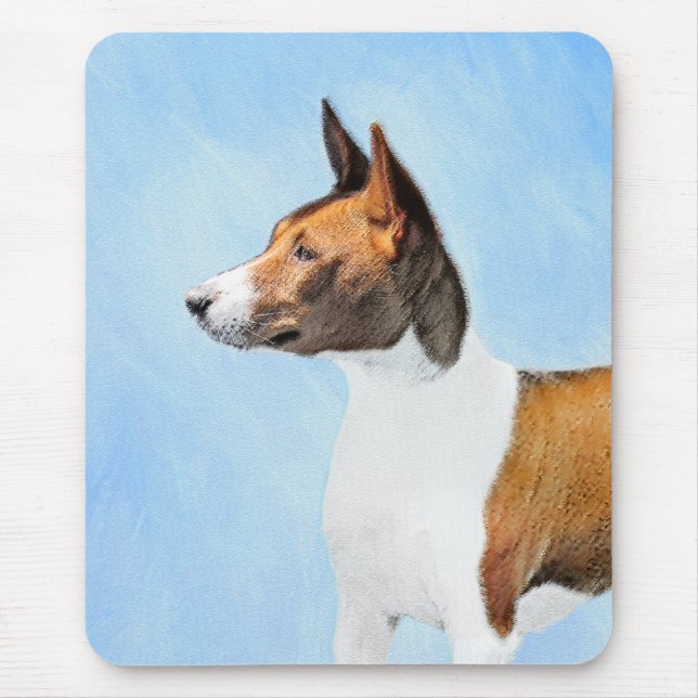 Mousepad Pintura Basenji - Arte Original Custa (Frente)